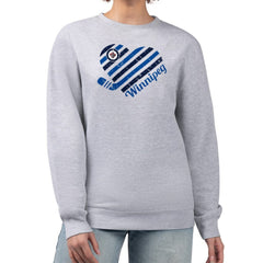 NHL Winnipeg Jets G-III 4Her by Carl Banks Women's Heart Graphic Pullover Sweatshirt