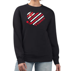 NHL Calgary Flames G-III 4Her by Carl Banks Women's Heart Graphic Pullover Sweatshirt