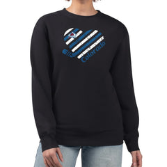 NHL Colorado Avalanche G-III 4Her by Carl Banks Women's Heart Graphic Pullover Sweatshirt