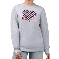 NHL Montreal Canadiens G-III 4Her by Carl Banks Women's Heart Graphic Pullover Sweatshirt