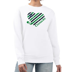 NHL Vancouver Canucks G-III 4Her by Carl Banks Women's Heart Graphic Pullover Sweatshirt