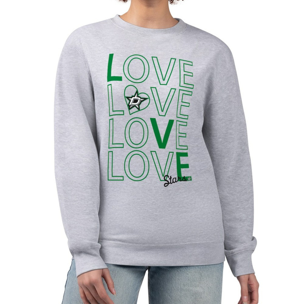NHL Dallas Stars G-III 4Her by Carl Banks Women's Lots Of Love Team Logo Graphic Pullover Sweatshirt