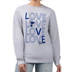 NHL St. Louis Blues G-III 4Her by Carl Banks Women's Lots Of Love Team Logo Graphic Pullover Sweatshirt
