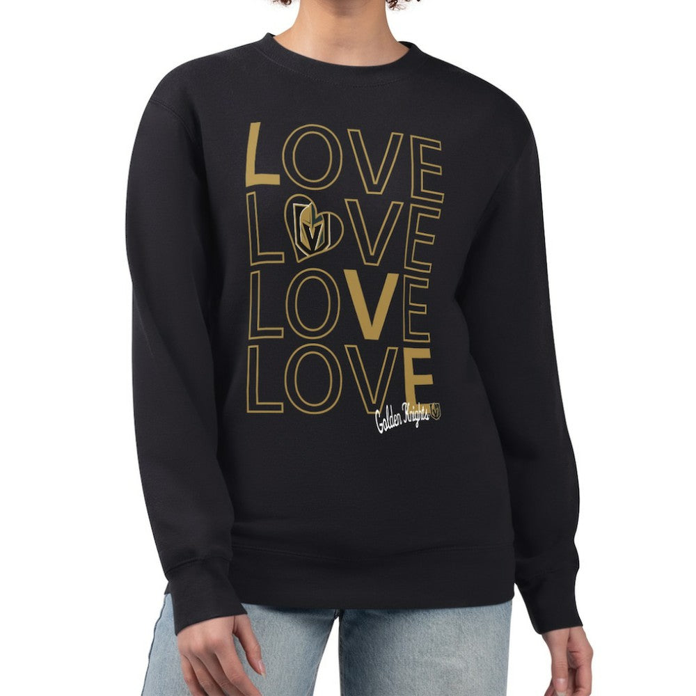 NHL Vegas Golden Knights G-III 4Her by Carl Banks Women's Lots Of Love Team Logo Graphic Pullover Sweatshirt