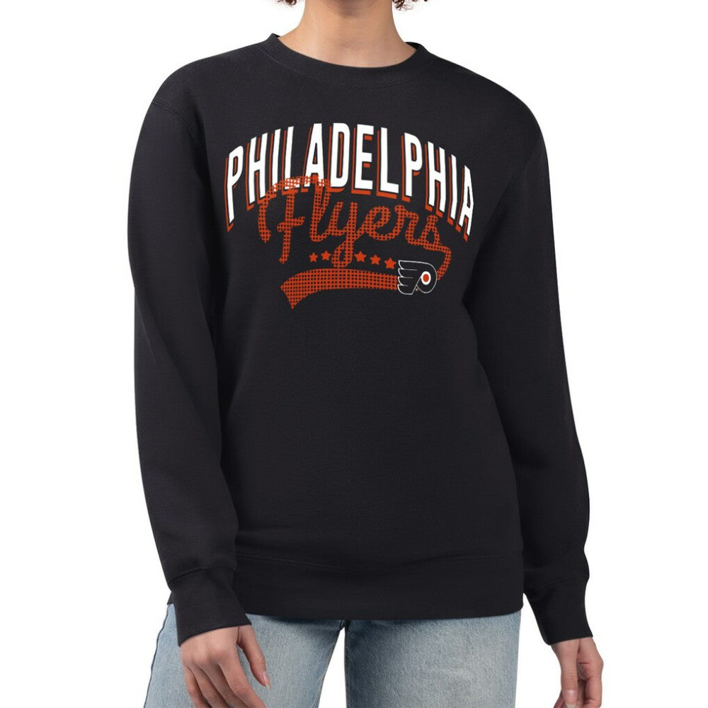 NHL Philadelphia Flyers G-III 4Her by Carl Banks Women's Filigree Team Graphic Fleece Pullover Sweatshirt