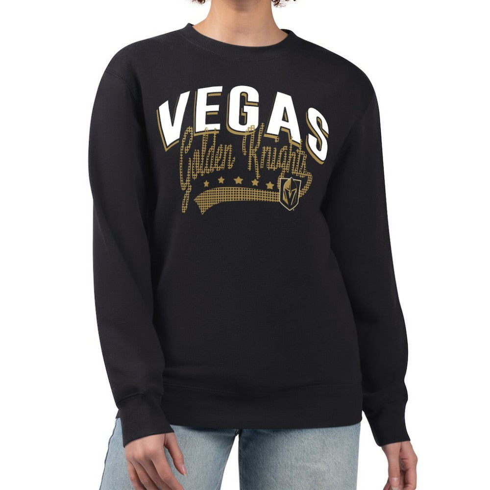 NHL Vegas Golden Knights G-III 4Her by Carl Banks Women's Filigree Team Graphic Fleece Pullover Sweatshirt