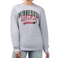 NHL Minnesota Wild G-III 4Her by Carl Banks Women's Filigree Team Graphic Fleece Pullover Sweatshirt