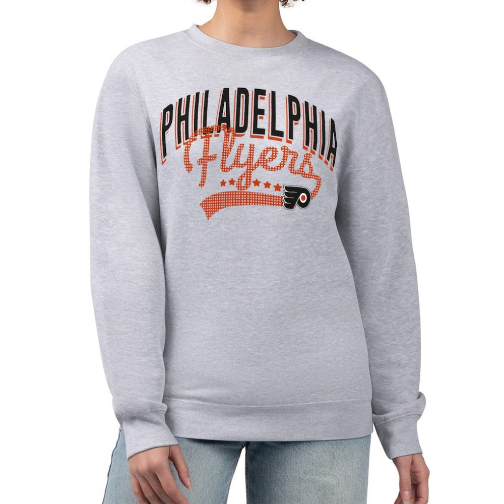 NHL Philadelphia Flyers G-III 4Her by Carl Banks Women's Filigree Team Graphic Fleece Pullover Sweatshirt