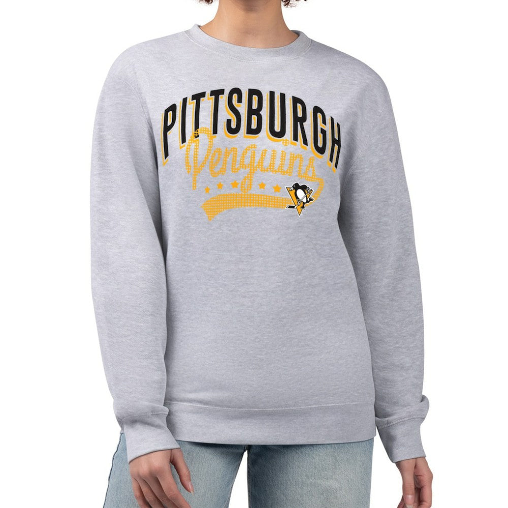 NHL Pittsburgh Penguins G-III 4Her by Carl Banks Women's Filigree Team Graphic Fleece Pullover Sweatshirt