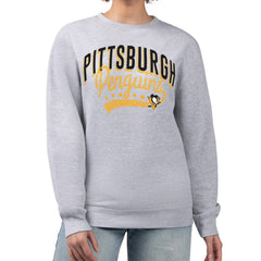NHL Pittsburgh Penguins G-III 4Her by Carl Banks Women's Filigree Team Graphic Fleece Pullover Sweatshirt