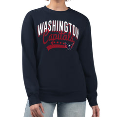 NHL Washington Capitals G-III 4Her by Carl Banks Women's Filigree Team Graphic Fleece Pullover Sweatshirt