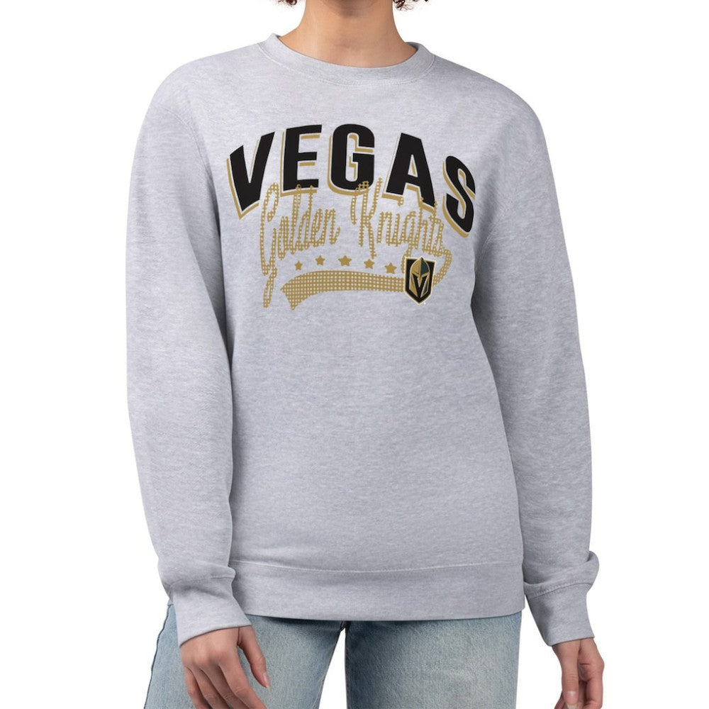 NHL Vegas Golden Knights G-III 4Her by Carl Banks Women's Filigree Team Graphic Fleece Pullover Sweatshirt