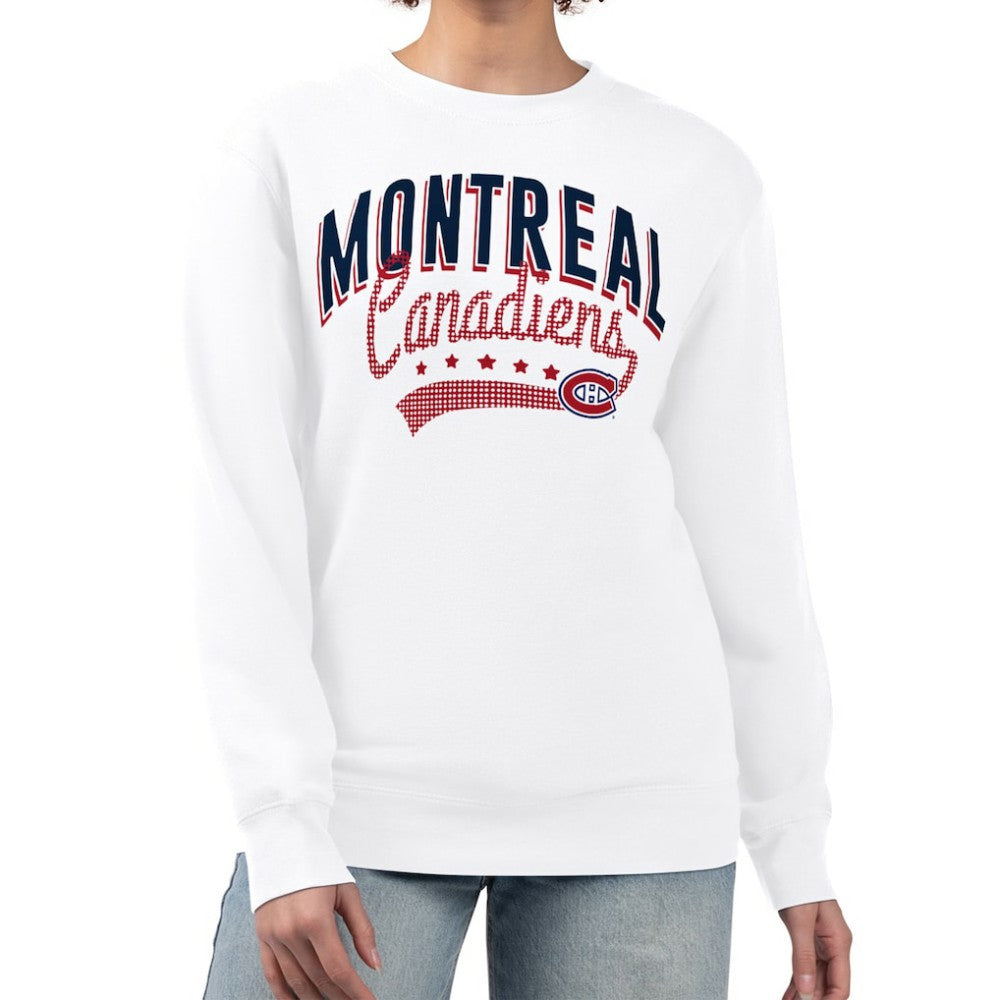 NHL Montreal Canadiens G-III 4Her by Carl Banks Women's Filigree Team Graphic Fleece Pullover Sweatshirt
