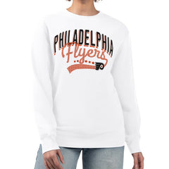 NHL Philadelphia Flyers G-III 4Her by Carl Banks Women's Filigree Team Graphic Fleece Pullover Sweatshirt