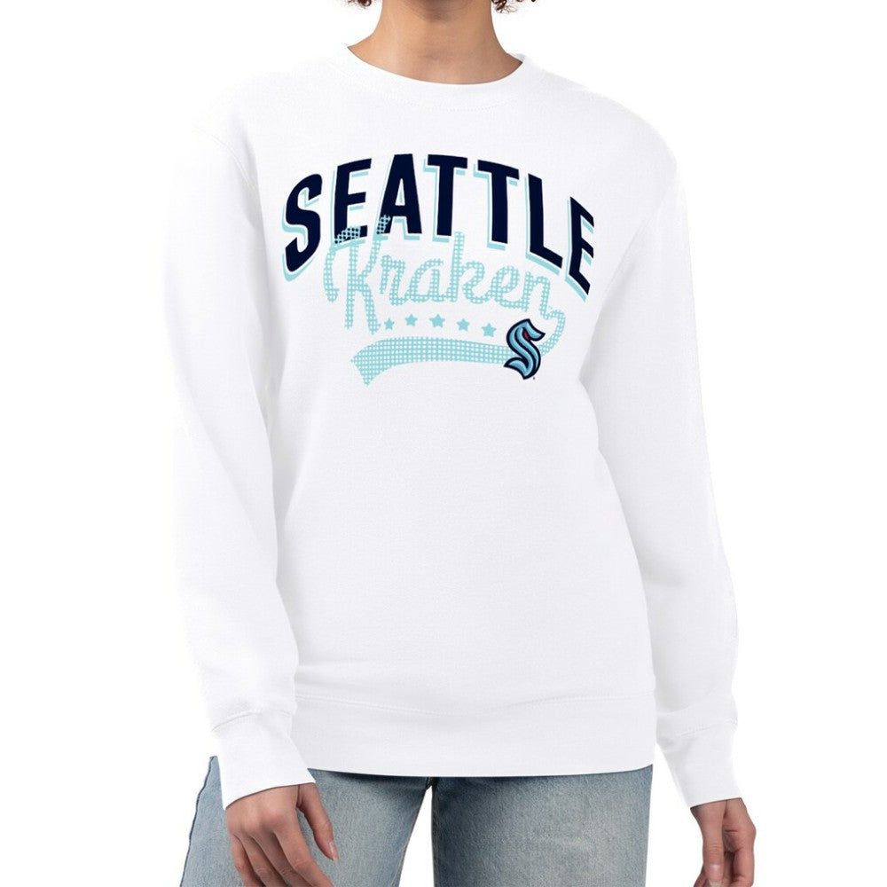 NHL Seattle Kraken G-III 4Her by Carl Banks Women's Filigree Team Graphic Fleece Pullover Sweatshirt