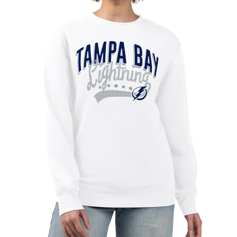 NHL Tampa Bay Lightning G-III 4Her by Carl Banks Women's Filigree Team Graphic Fleece Pullover Sweatshirt