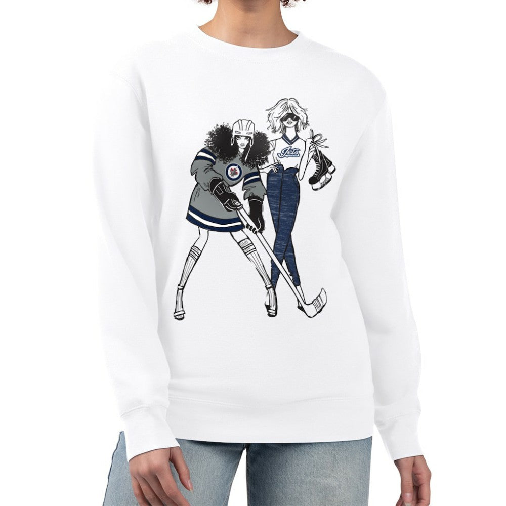 NHL Winnipeg Jets G-III 4Her by Carl Banks Women's Hockey Girls Team Graphic Fleece Pullover Sweatshirt