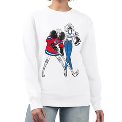 NHL New York Rangers G-III 4Her by Carl Banks Women's Hockey Girls Team Graphic Fleece Pullover Sweatshirt