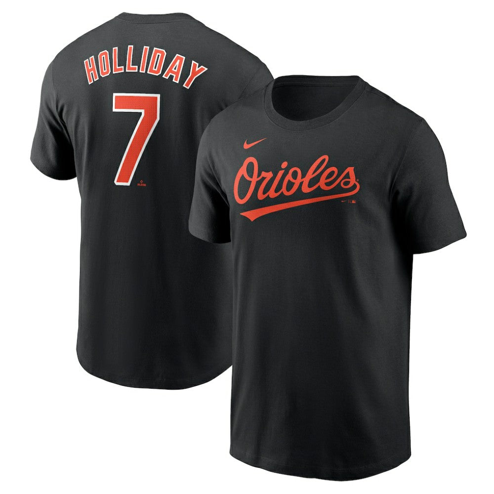 Black Jackson Holliday Baltimore Orioles Nike Fuse Name & Number T-Shirt