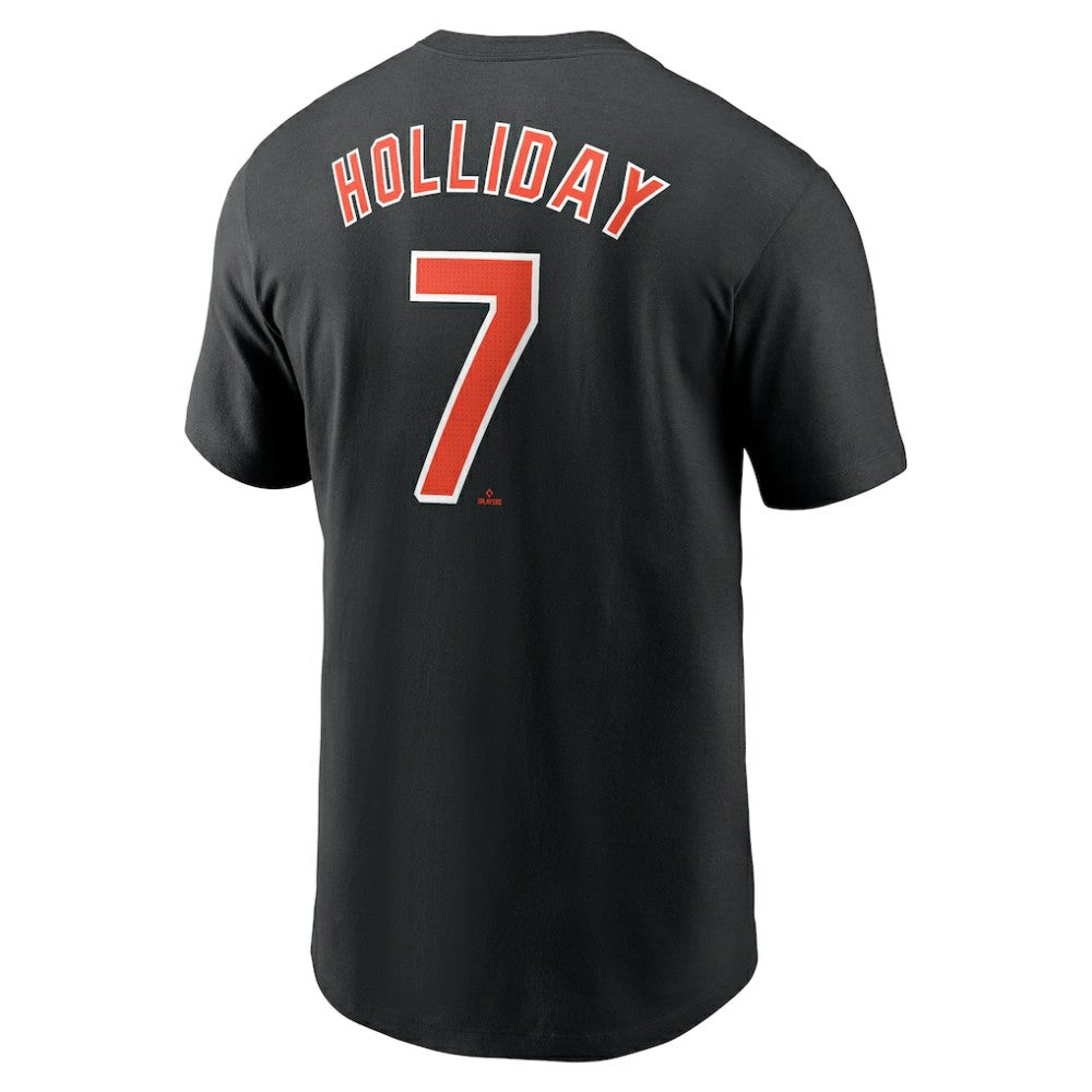 Black Jackson Holliday Baltimore Orioles Nike Fuse Name & Number T-Shirt