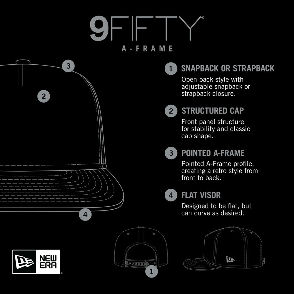 New Era Phoenix Suns Dip-Dye 9FIFTY A-Frame Trucker Snapback Hat