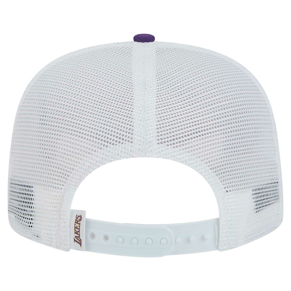 New Era Los Angeles Lakers Dip-Dye 9FIFTY A-Frame Trucker Snapback Hat