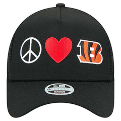 Women's Peace & Love Trucker 9FORTY Adjustable Hat - Cincinnati Bengals Hats