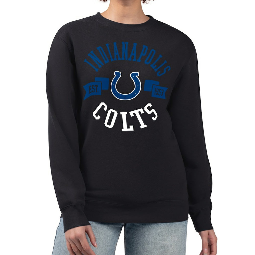 G-III 4Her by Carl Banks Women's Large Team Graphic Fleece Pullover Sweatshirt - Indianapolis Colts Pullover