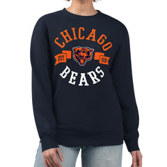 G-III 4Her by Carl Banks Women's Large Team Graphic Fleece Pullover Sweatshirt - Chicago Bears Pullover