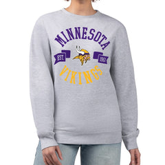 G-III 4Her by Carl Banks Women's Large Team Graphic Fleece Pullover Sweatshirt - Minnesota Vikings Pullover