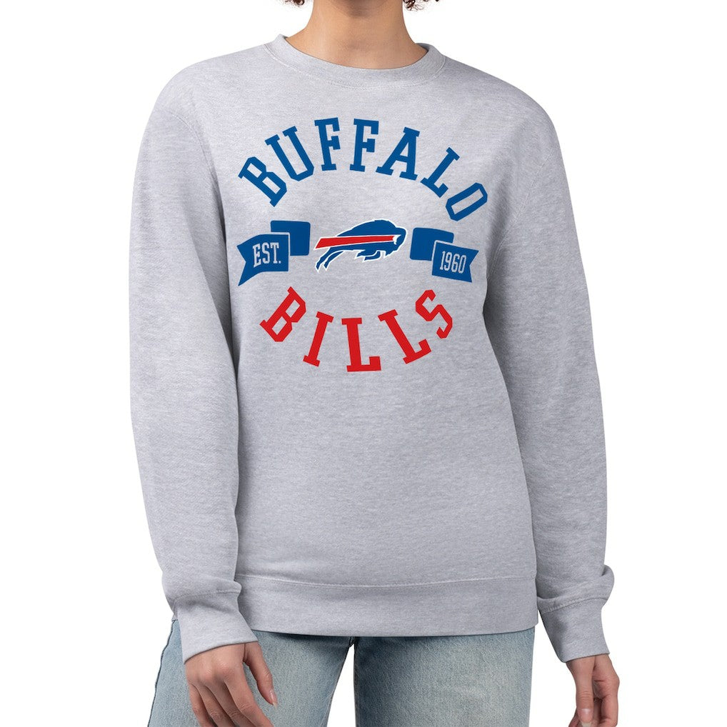 G-III 4Her by Carl Banks Women's Large Team Graphic Fleece Pullover Sweatshirt - Buffalo Bills Pullover