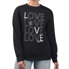 G-III 4Her by Carl Banks Women's Lots of Love Graphic Fleece Pullover Sweatshirt - Las Vegas Raiders Pullover