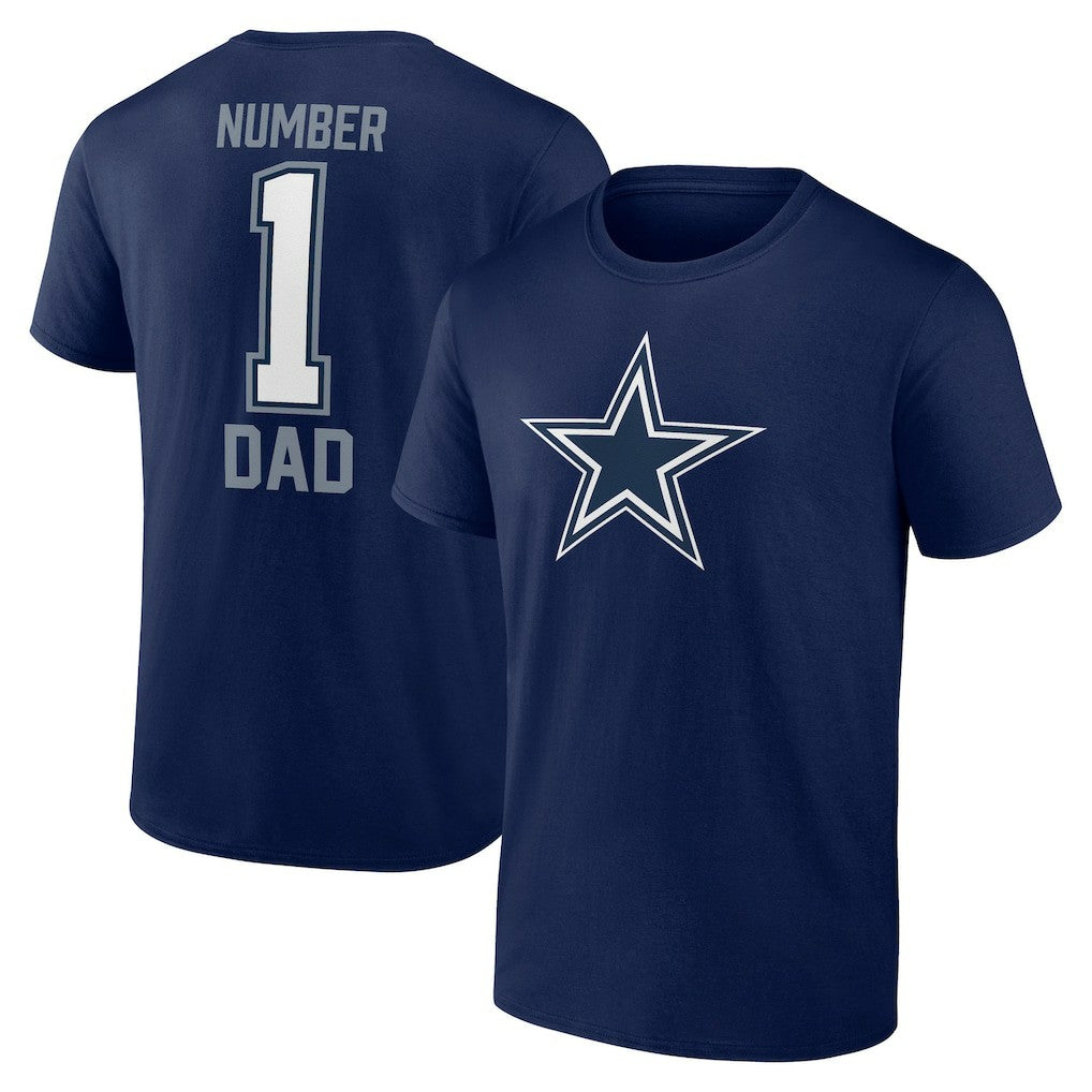 Father's Day #1 Dad T-Shirt - Dallas Cowboys T-shirts
