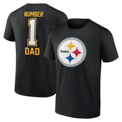 Father's Day #1 Dad T-Shirt - Pittsburgh Steelers T-shirts