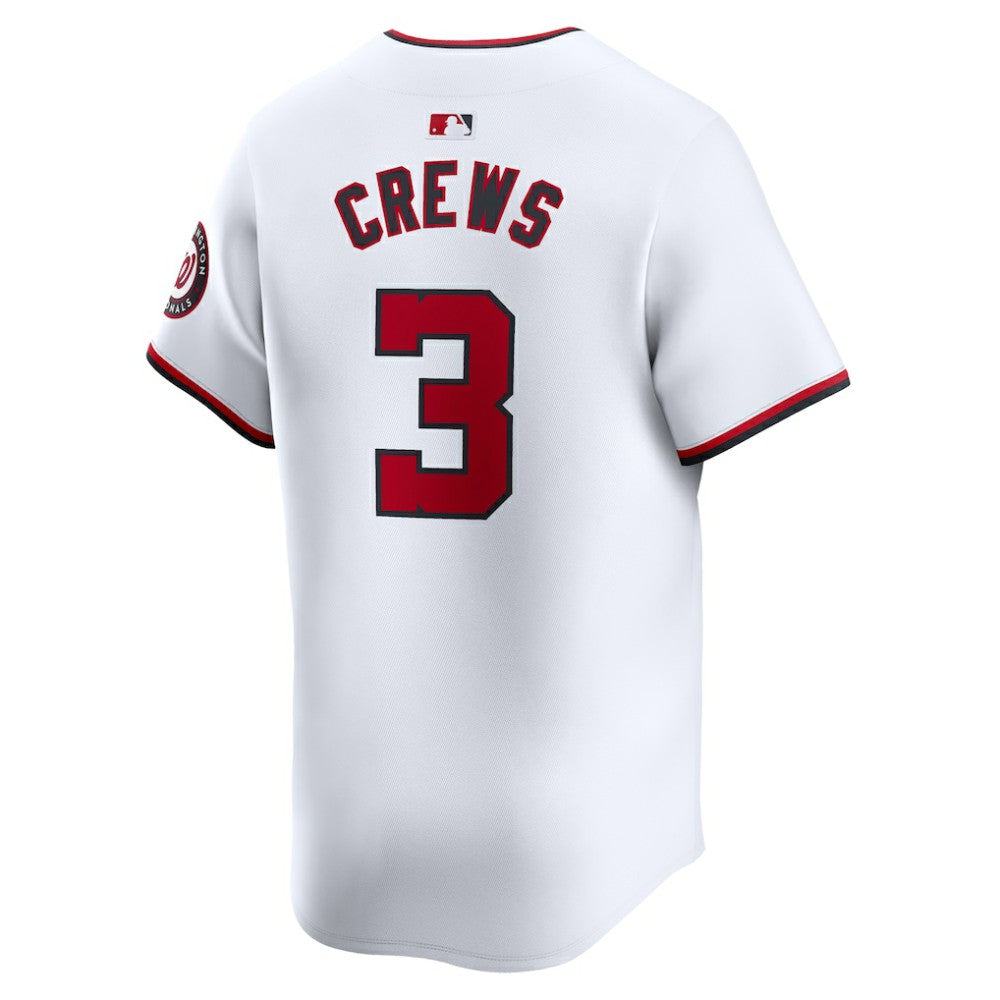 White Dylan Crews Washington Nationals Nike Home Limited Player Jersey