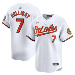 White Jackson Holliday Baltimore Orioles Nike Home Limited Player Jersey
