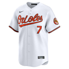 White Jackson Holliday Baltimore Orioles Nike Home Limited Player Jersey