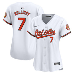 White Jackson Holliday Baltimore Orioles Nike Women's Home Limited Player Jersey