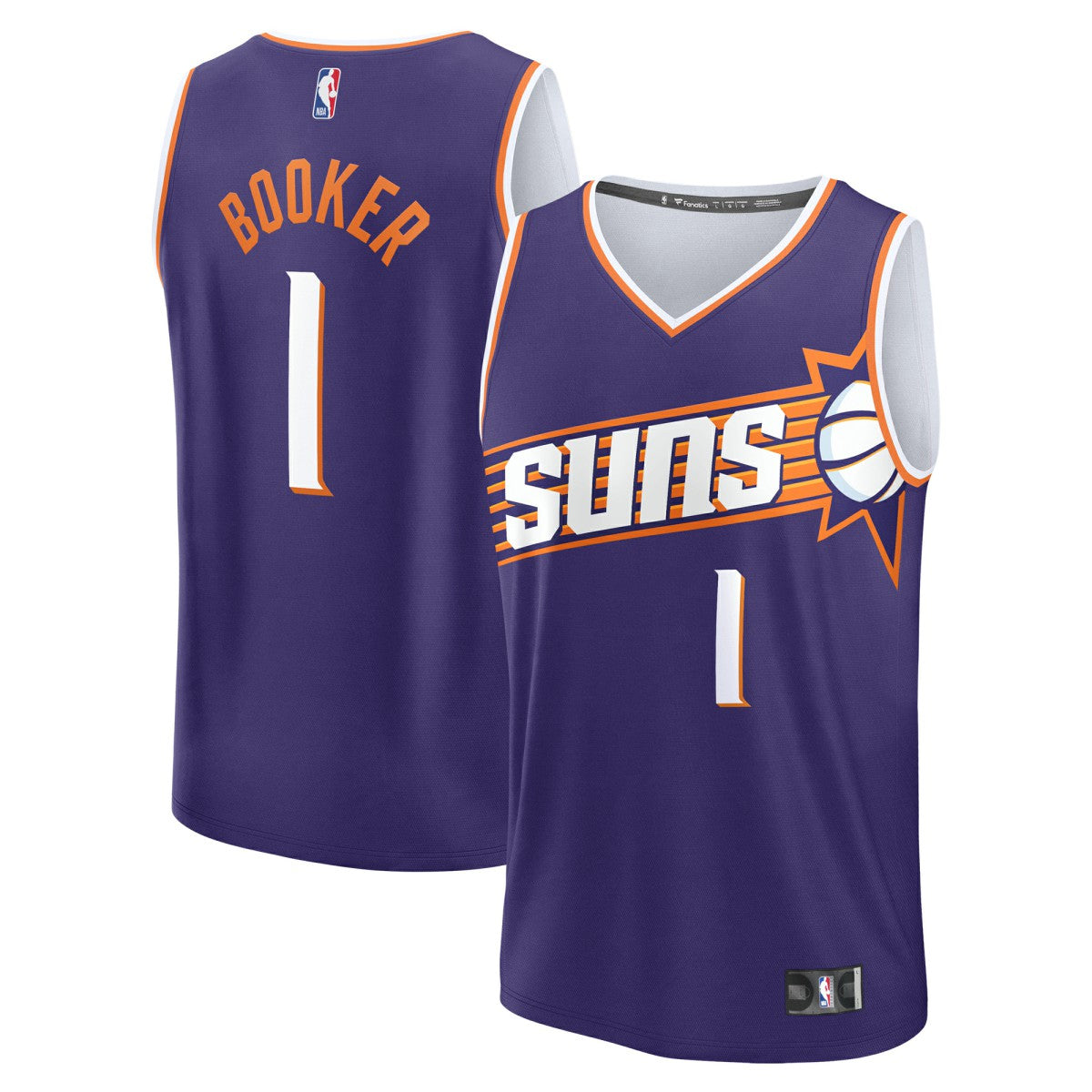 Fanatics Devin Booker Phoenix Suns Fast Break Replica Player Jersey