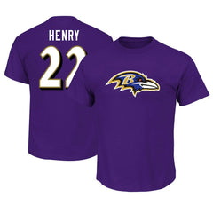 Derrick Henry  Big & Tall Player Name & Number T-Shirt - Baltimore Ravens T-shirts