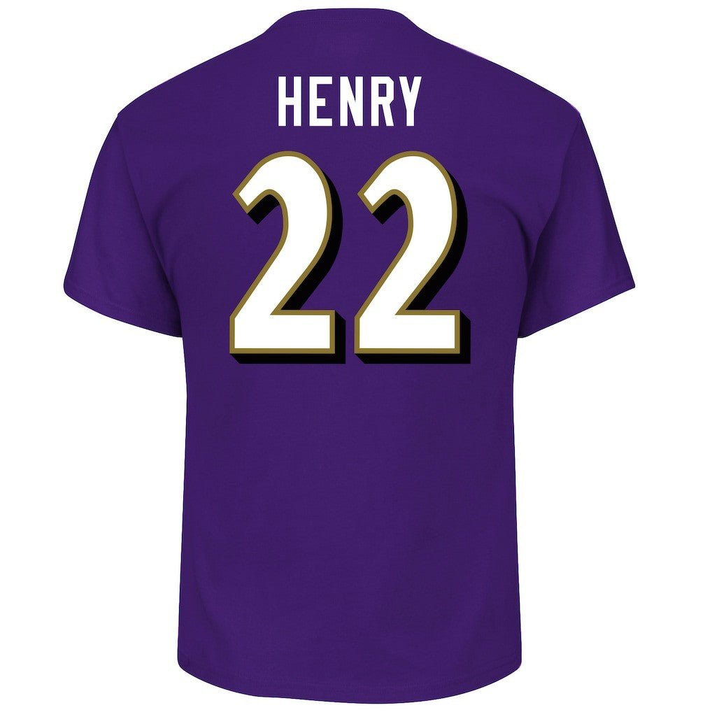 Derrick Henry  Big & Tall Player Name & Number T-Shirt - Baltimore Ravens T-shirts