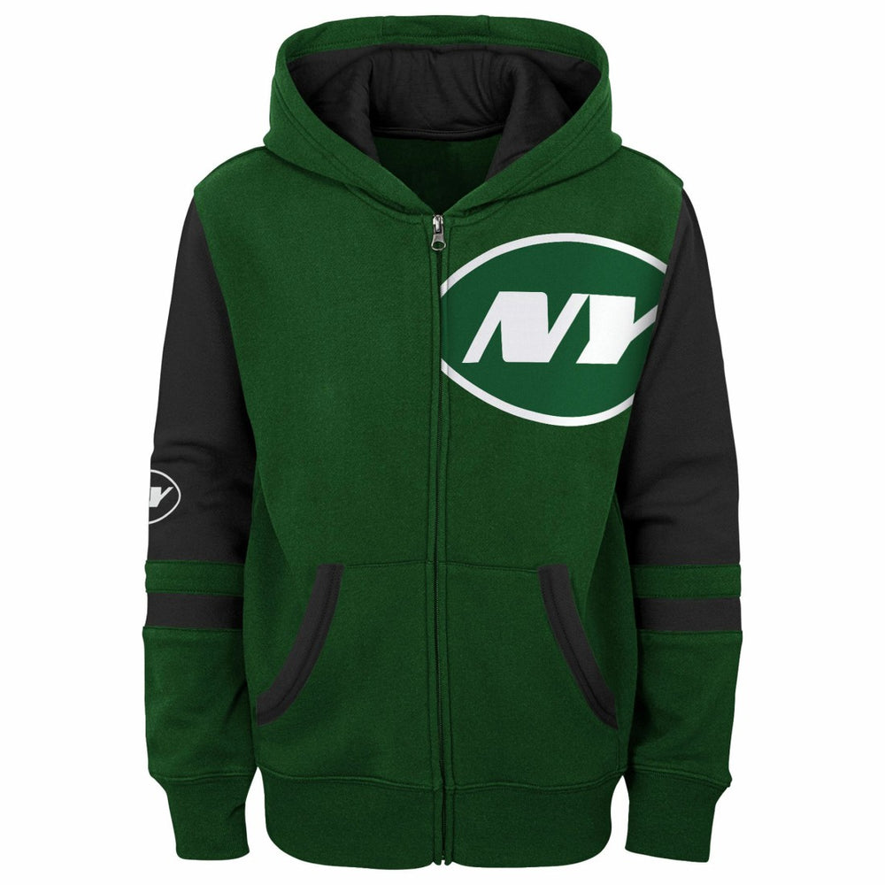 Youth Stadium Color-Block Full-Zip Hoodie - New York Jets Hoodies