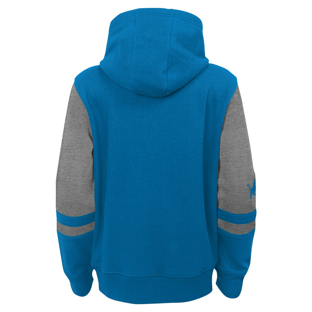 Youth Stadium Color-Block Full-Zip Hoodie - Detroit Lions Hoodies