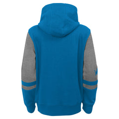 Youth Stadium Color-Block Full-Zip Hoodie - Detroit Lions Hoodies