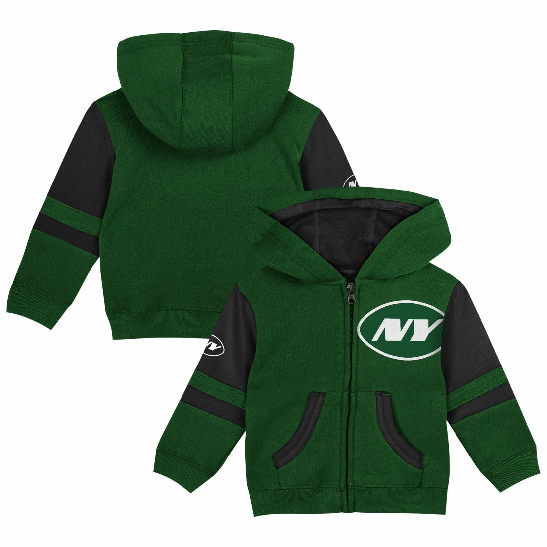 Preschool Stadium Color Block Full-Zip Hoodie - New York Jets Hoodies