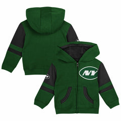 Preschool Stadium Color Block Full-Zip Hoodie - New York Jets Hoodies