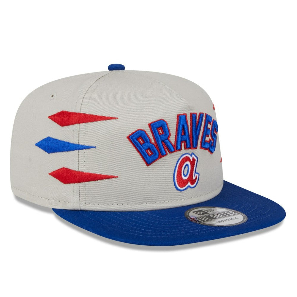 Cream Atlanta Braves New Era Iron Golfer Snapback Hat
