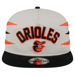 Cream Baltimore Orioles New Era Iron Golfer Snapback Hat