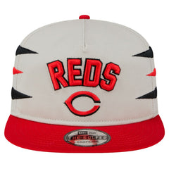 Cream Cincinnati Reds New Era Iron Golfer Snapback Hat