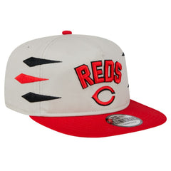 Cream Cincinnati Reds New Era Iron Golfer Snapback Hat